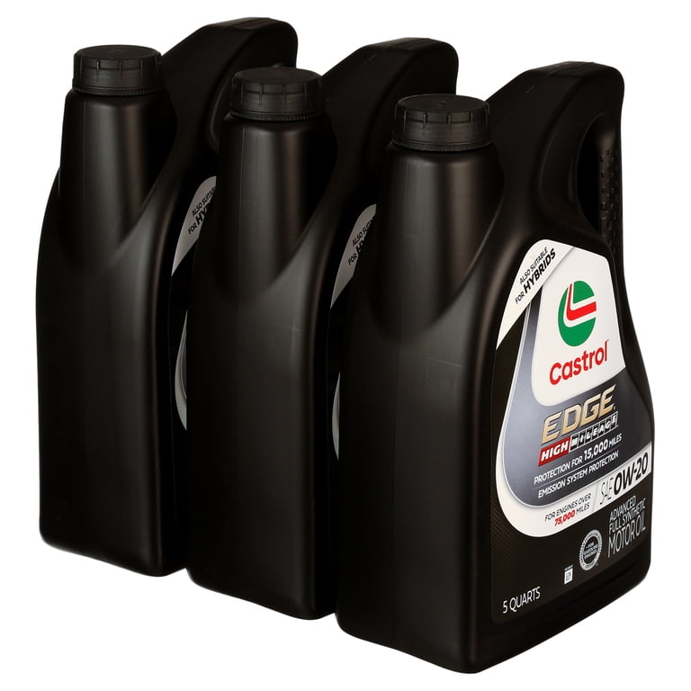Castrol Edge High Mileage 0W-20 Advanced Full Synthetic Motor Oil