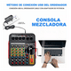 thumbnail image 4 of Consola Mezclador Audio Bluetooth Usb Mixer De 6 Canales, 4 of 4