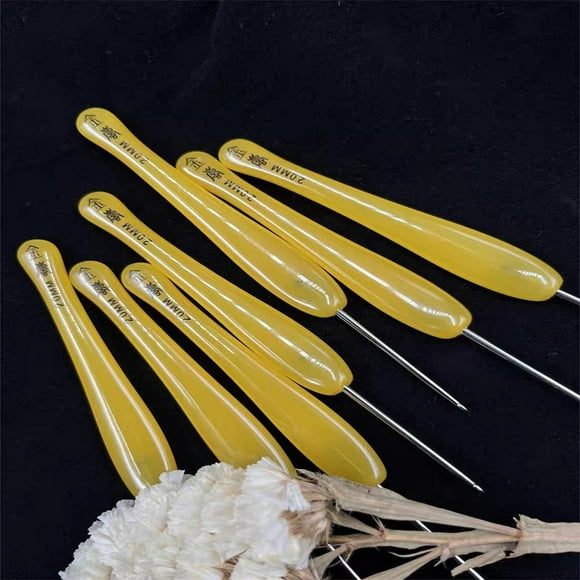 Crochet Hooks Resin Handle Handle Stainless Steel Crochet Head Knitting Sweater Needles DIY Knitting Needles Sewing Tools