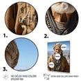thumbnail image 3 of Designart "Berber Portrait in the Atlas Arabic II" People Framed Wall Art - Global Brown African Tribal Living Room Framed Canvas Art, 3 of 6