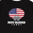thumbnail image 4 of Inktastic Proud Military Grandson US Flag Boys Long Sleeve Toddler T-Shirt, 4 of 5