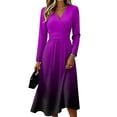 thumbnail image 2 of Women's Boho Floral Maxi Dress Summer Spring Fall Plus Size V Neck Flowy a Line Dress Boho Beach Floral Print Sundress, 2 of 6