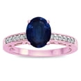 thumbnail image 3 of Star K � Oval 8x6 Genuine Sapphire Channel Set Engagement Promise Ring, 3 of 9