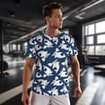 thumbnail image 3 of Wukai Shark Print Men's Short-Sleeved Mesh T-Shirt,Quick-Dry Short Sleeve Workout T-Shirt-Medium, 3 of 8