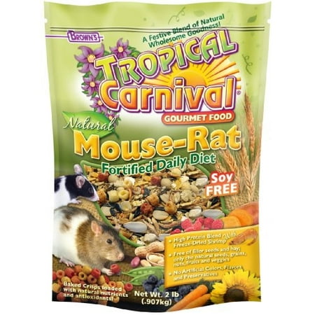Brown's Tropical Carnival Mouse & Rat Small Animal Food, 2