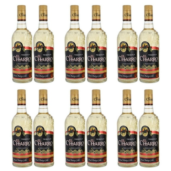 Pack de 6 Tequila El Charro Reposado Dos Botellas 750 ml