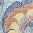 thumbnail image 6 of Nourison Home Aloha 5'3" x 7'5" Blue Rose Farmhouse Rug, 6 of 9