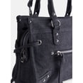 thumbnail image 3 of No Boundaries Women's Fashion Square Tote Bag, Black, 3 of 6