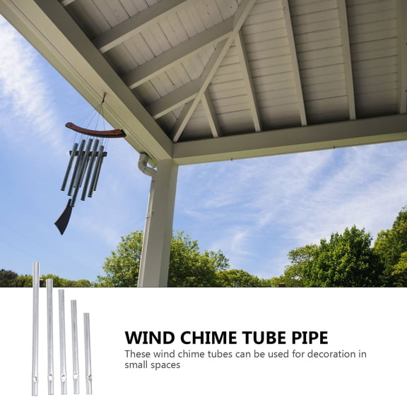 PENIKOKO 25 Pieces Aluminum Wind Chime Tubes, Plated Metal Tubes for Outdoor Home Decor and Craft Supplies