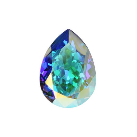Swarovski Crystal, #4320 Pear Fancy Stone 18x13mm, 1 Piece, Crystal AB F
