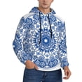 thumbnail image 2 of Cauagu Blue Watercolor for Men's Pullover Hooded Sweatshirt Athletic Casual Hoodie Aautumn Hoodie Sweatshirt for Men Pullover Casual Hooded Sweatshirt-3X-Large, 2 of 7