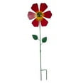 thumbnail image 3 of jinwen Metal Flower Decorative Garden Stake Windspinner for Patio Planter Pot Porch Red, 3 of 9