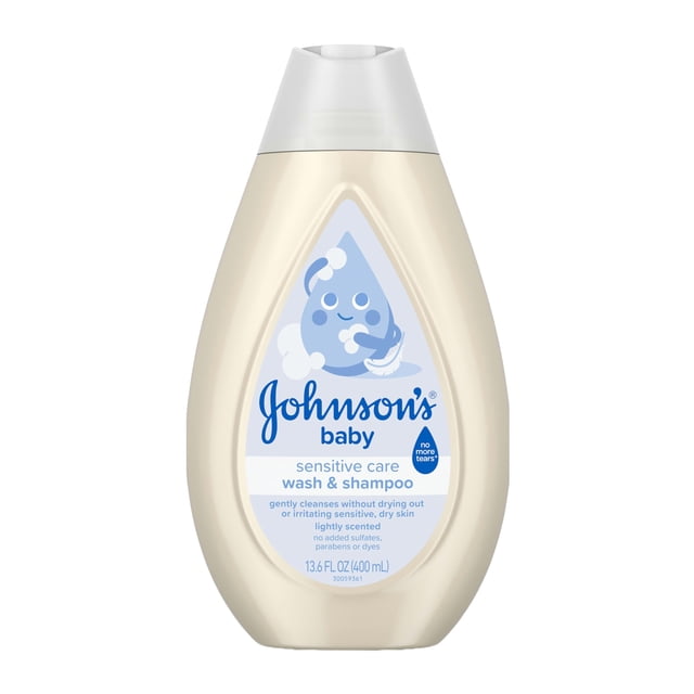 Johnson's Baby Sensitive Care Jabón y Shampoo 2 en 1 para Bebé 400 ml