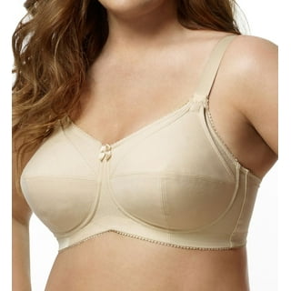 Women's Elila 1305 Jacquard Softcup Bra with Cushioned Straps (Mocha 42G)