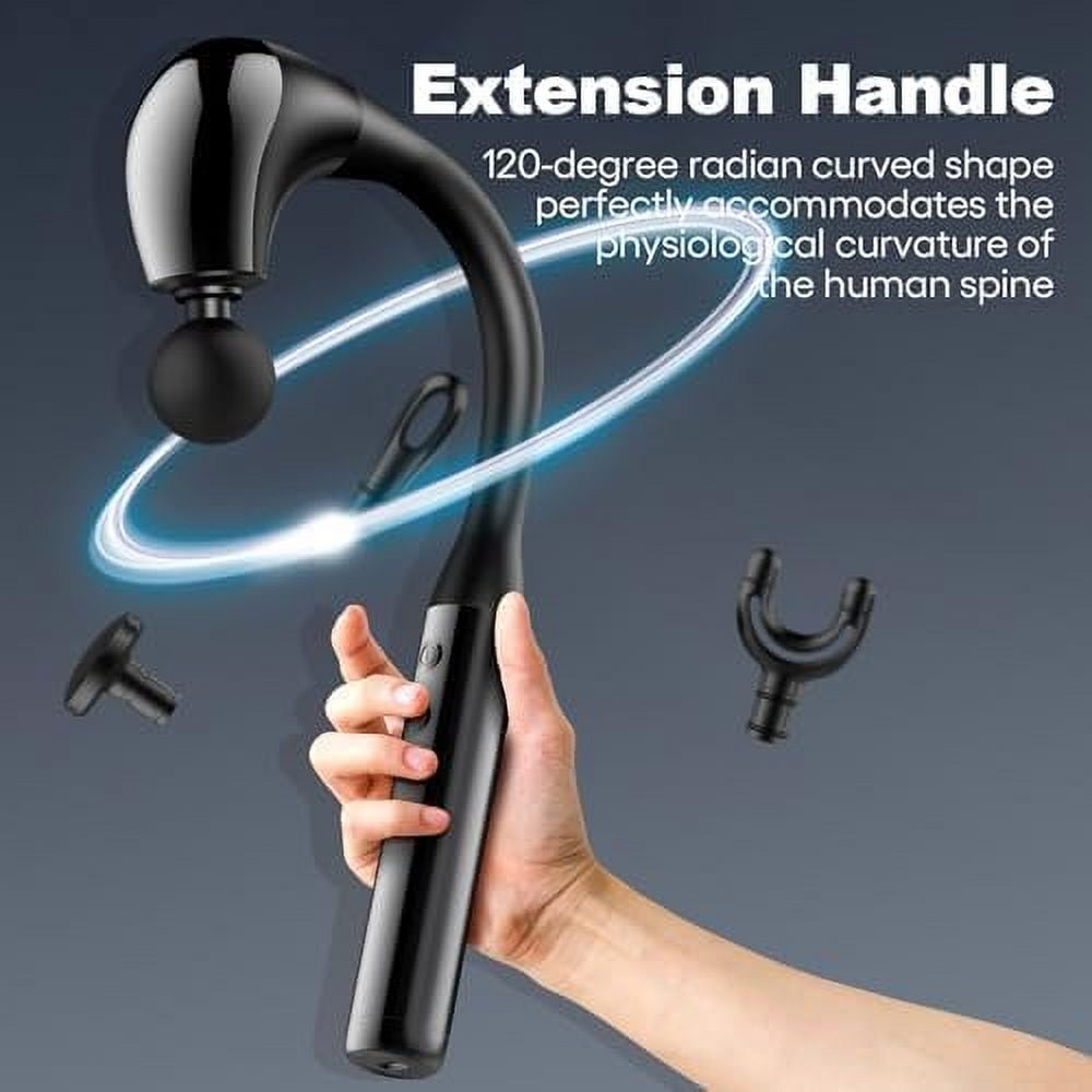 Massage Gun Deep Tissue with Extended Handle Revolutionary U-Shaped Back Massager Body Massager for Neck and Shoulder and Leg