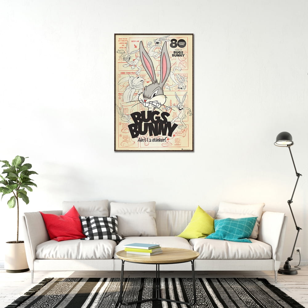 Details about   LOONEY TUNES TV SHOW POSTER BUGS BUNNY AIN'T A STINKER! SIZE: 24" x 36" 