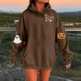 thumbnail image 2 of Enjoytime Winter Clothing for Women Halloween Printed Long Sleeve Crewneck Sweatshirt Cute Ghost Tops Casual Fall Winter Pullover Hoodies, 2 of 3