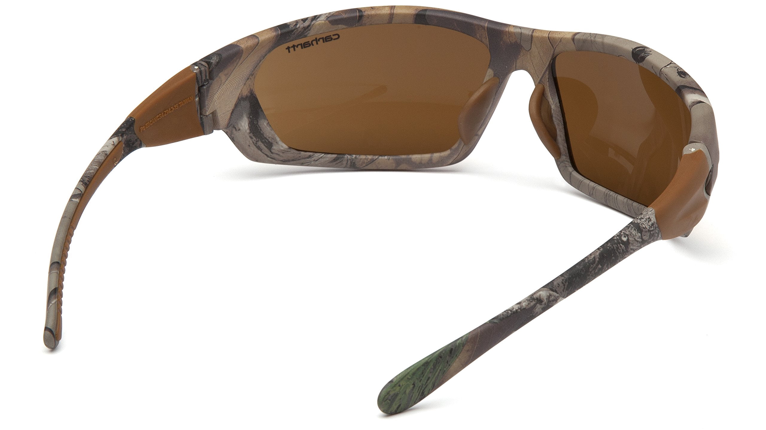 Carhartt CHB218DCC Carbondale SAFETY Glasses, Black/Tan Frame, Sandstone Bronze Lens