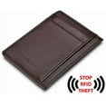 thumbnail image 6 of Credit Card Holder,Wallets for Men and Women,Leather card Wallet,Slim & Thin Pocket Wallet Money Clip RFID Blocking, 6 of 6