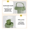 thumbnail image 7 of AuroraX Drink Dispensers for Party Plastic 1/2 Gallon Drink Dispenser with Spigot for Fridge Leakproof BPA Free Beverage Container for Summer Party Green, 7 of 7