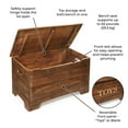 thumbnail image 2 of Badger Basket Children's Solid Wood Rustic Toy Box 3.3 Cu ft. - Caramel Brown, 2 of 8