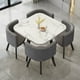 thumbnail image 4 of Modern Dining Table Set 4 Chairs Table Lunch Reception Coffee Tables Free Shipping Mesas De Jantar Hoom Furniture GPF50YH My Lux Decor Round, 4 of 24