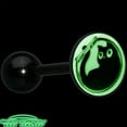 thumbnail image 6 of Body Candy 14G Women 316L Stainless Steel Black Glow in the Dark Kitty Cat Fishbowl Mens Barbell Tongue Ring Body Piercing Jewelry 5/8?, 6 of 8