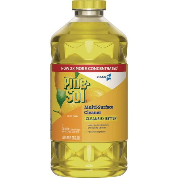 Pine-Sol Multi-Surface Cleaner/Degreaser Lemon Fresh Scent 80 Fl. Oz. (60607)