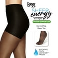 thumbnail image 2 of L'eggs Women's Sheer Energy Medium Support Control Top Pantyhose, 3 Pack, 2 of 3