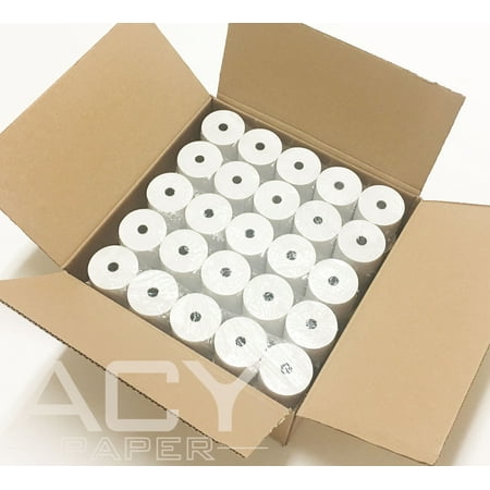 Thermal Top Coated Paper - ACYPAPER, 3 1/8 x 230' Thermal Paper Rolls, For Cash Register (POS). BPA Free (50 Rolls)