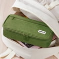 thumbnail image 6 of WEMATE Large Pencil Case with Zipper, Big Capacity, Canvas Pencil Case, Pencil Bag for Student,Green, 6 of 6