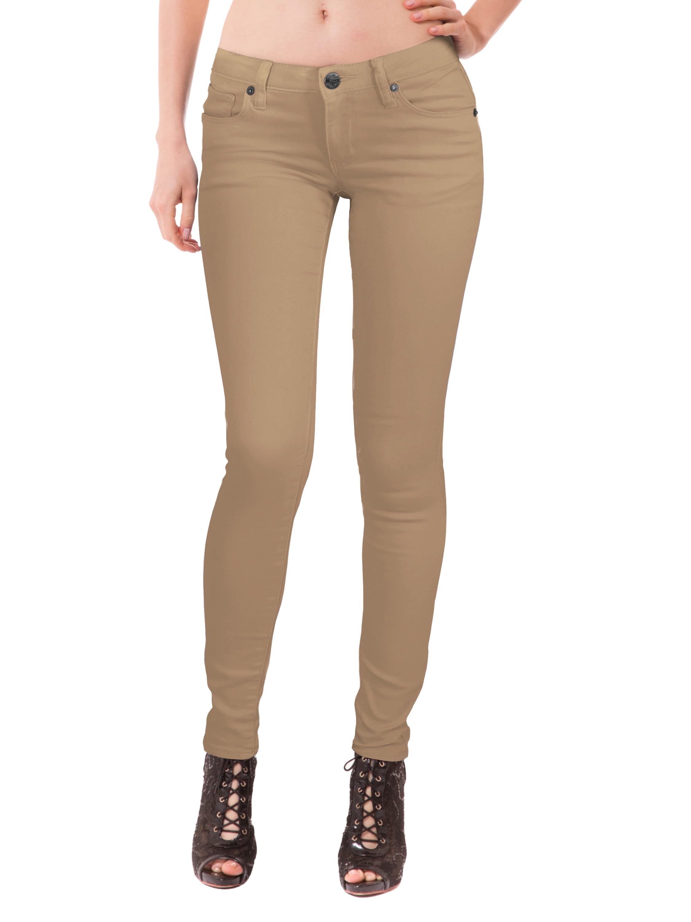 tan skinny jeans womens
