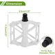 thumbnail image 4 of Pedal de bicicleta de aleación de aluminio universal sin tiras reflectantes en blanco, adecuado para ejes de 14 mm, pedal de bicicleta antideslizante para BMX MTB bicicletas de carretera 1 par, 4 of 7