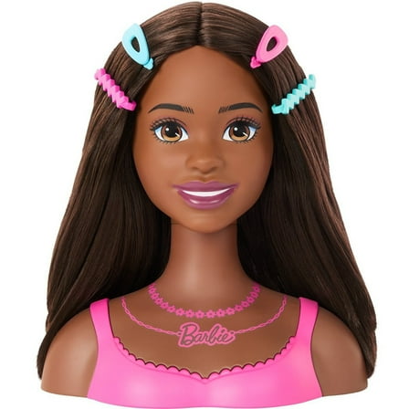 Barbie Styling Head with Brunette Hair
