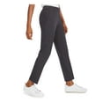 thumbnail image 3 of BAR III Womens Gray Stretch Pocketed Zippered Hook And Bar Closure Wear To Work Straight leg Pants 4, 3 of 4