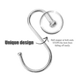 thumbnail image 2 of S Shape Hooks Extra Large Heavy-Duty Metal Hanging Hooks Apply Kitchen Bathroom Utensils Plants Towels Gardening Multiple uses Tools-10 Pack, 2 of 3