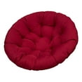 thumbnail image 4 of Cojín para silla tipo huevo Zulema suave y lavable Rojo oscuro, 4 of 8