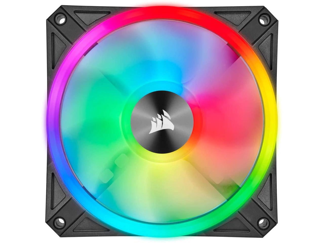 Corsair iCUE QL120 RGB 120mm PWM Single Fan - 1 Pack - Walmart.com