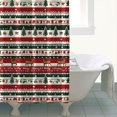 thumbnail image 4 of Red Christmas Deer and Tree Pattern Shower Curtain 72"x72" ,Bathroom Decorative Shower Curtains Set with 12 Hooks,Modern Waterproof Washable Shower Curtain, 4 of 6