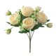 thumbnail image 2 of Ramo de rosas artificiales para mujer, decoración del hogar, ramo de boda, rosa pegada a la pared., 2 of 5