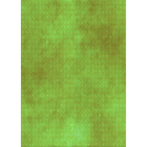 Ahgly Company Indoor Rectangle Patterned Lawn Green Area Rugs, 8' x 10'