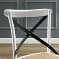 thumbnail image 4 of Side Dining Chair, Wood, White Black, Modern Contemporary Urban Design, Kitchen Room Cafe Bistro Restaurant Hospitality, 4 of 8