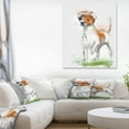 thumbnail image 1 of Funny Dog Walking on Grass - Animal Canvas Art Print, 1 of 3