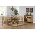 thumbnail image 2 of Sunset Trading Brook 8-Piece 42 - 60" Extendable Wood Dining Set in Cream, 2 of 5