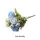 thumbnail image 4 of Ramo de flores artificiales Yuarrent Peonía Azul HA084178-04, 4 of 6
