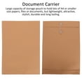 thumbnail image 2 of WHAMVOX  50 Pcs Kraft Paper Portfolio Organizer Portable Document Holder Brown Crafts, 2 of 8