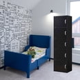 thumbnail image 4 of Indoor Modern Home Decorative Furniture 5-Shelf, 5-Door Bookcase, 4 of 7