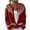 #02_Red, variant on Women's Ethnic Style Jacquard Bohemian Button Cardigan 2025 Trendy Long Sleeve Loose Knit Sweater Retro Fashion Casual Top Soft Comfortable Daily Wear