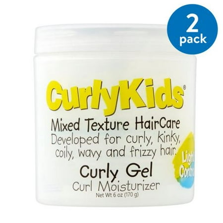 (2 Pack) CurlyKids Mixed Texture HairCare Curly Gel Curl Moisturizer, 6 (Best Product For Mixed Curly Hair)