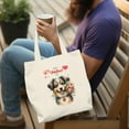 thumbnail image 4 of Happy Valentine's Day Miniature American Shepherd holding flowers Canvas Tote Bag MAS Dog Lover Gifts Reusable Shopping Grocery Bag - 03005, 4 of 5